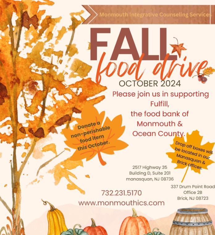 Support Our Fall Food Drive Benefiting Fulfill – The FoodBank of Monmouth & Ocean Counties